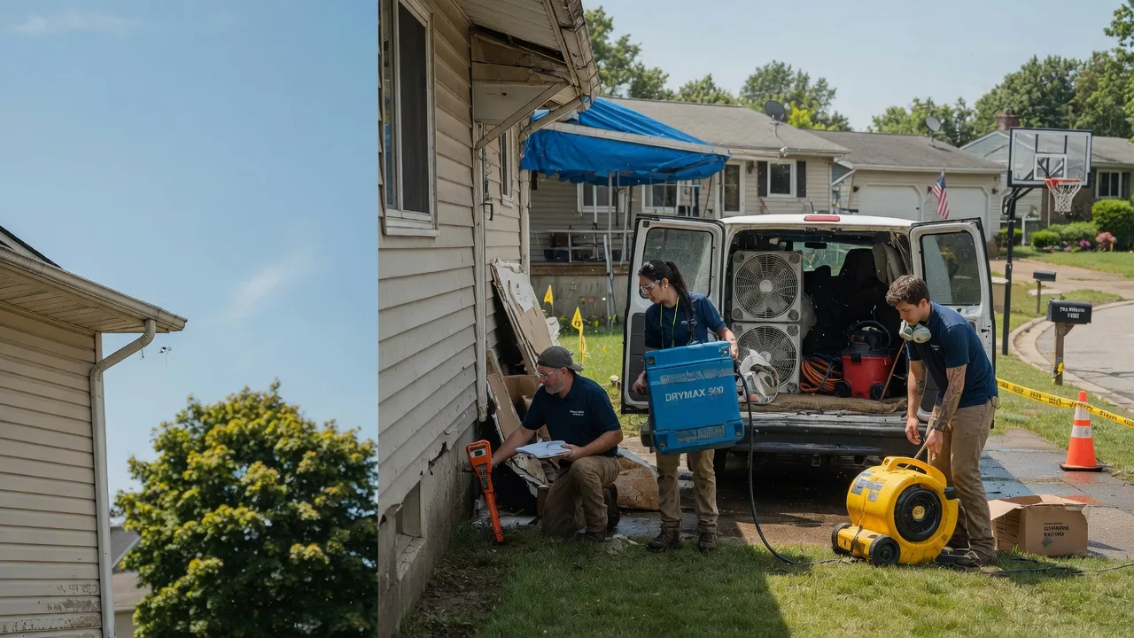 Ceiling Leak Cleanup in Yeagertown, PA near me